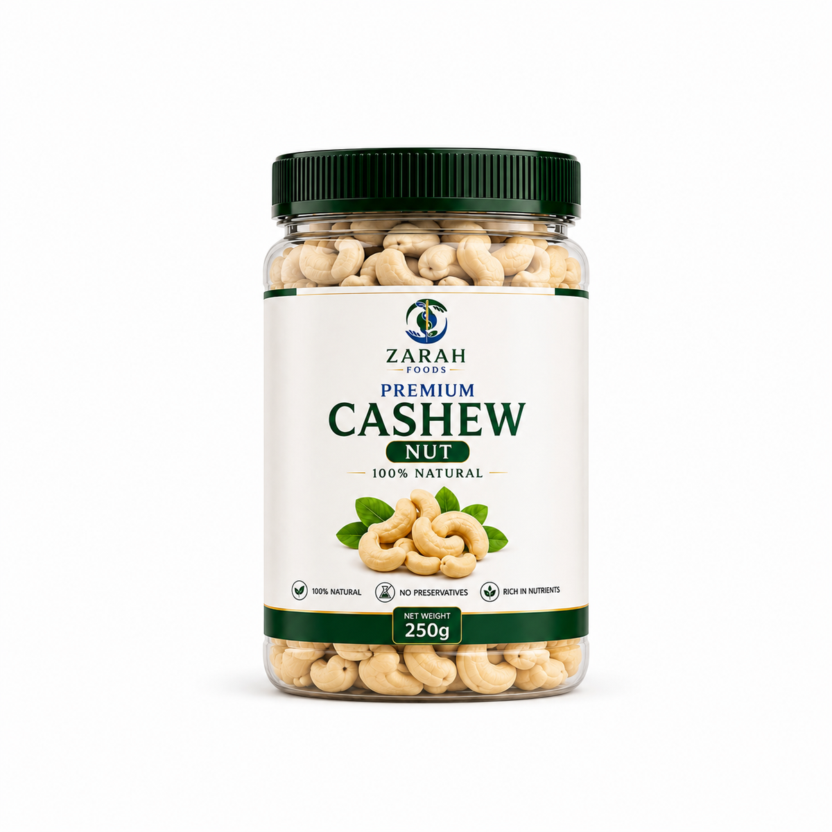 ZARAH Cashew Nut 100% Natural 500g
