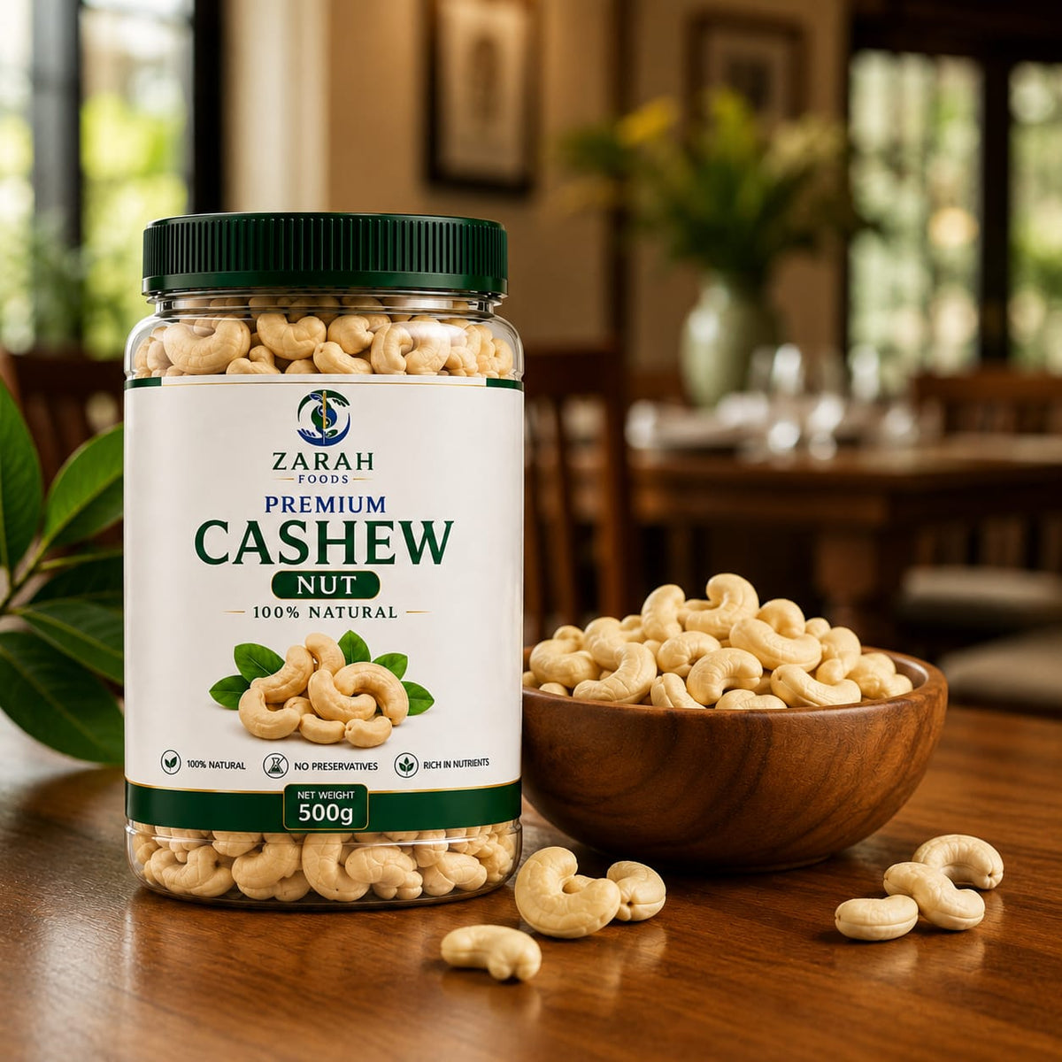 ZARAH Cashew Nut 100% Natural 250g
