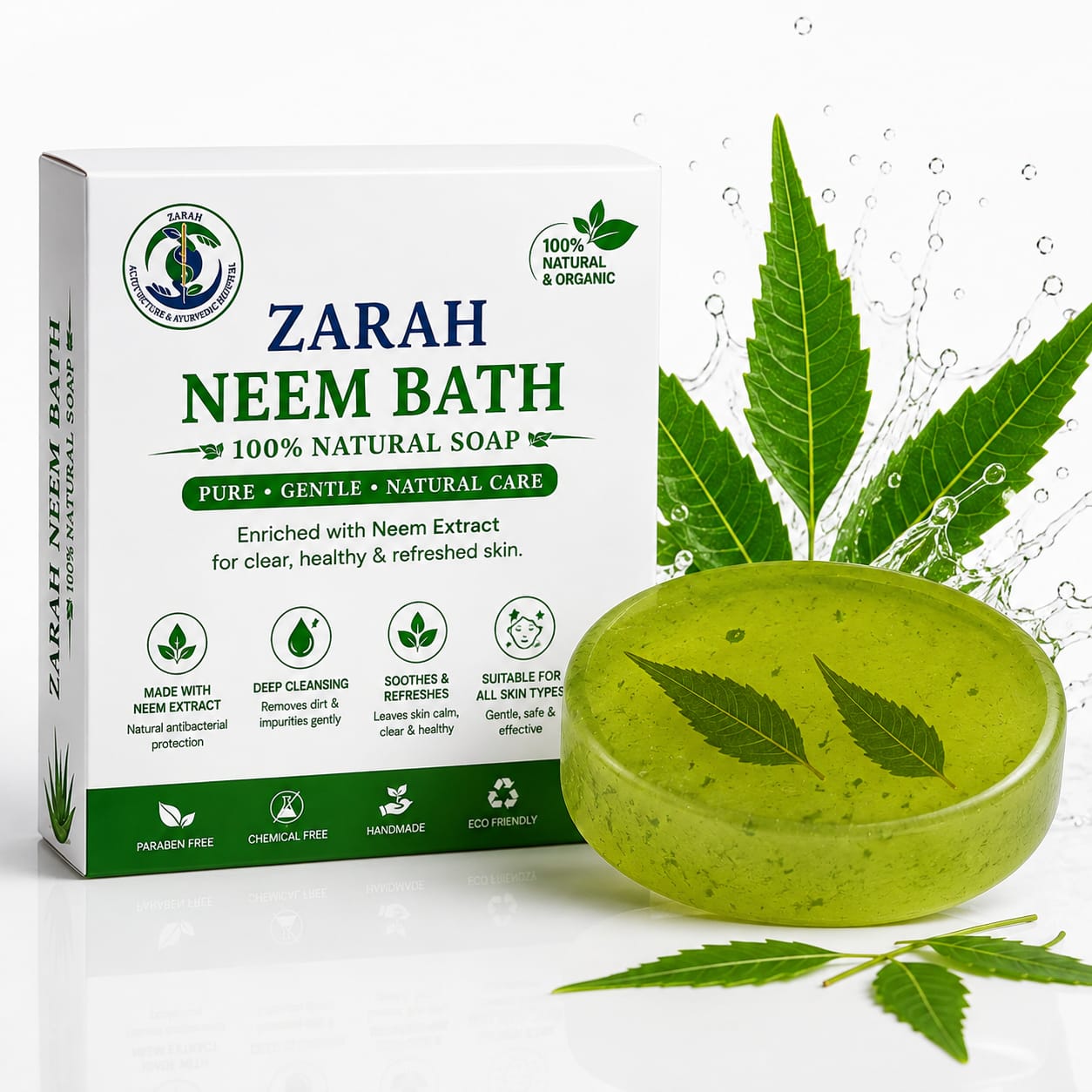 ZARAH Neem  100% Natural Bath Soap