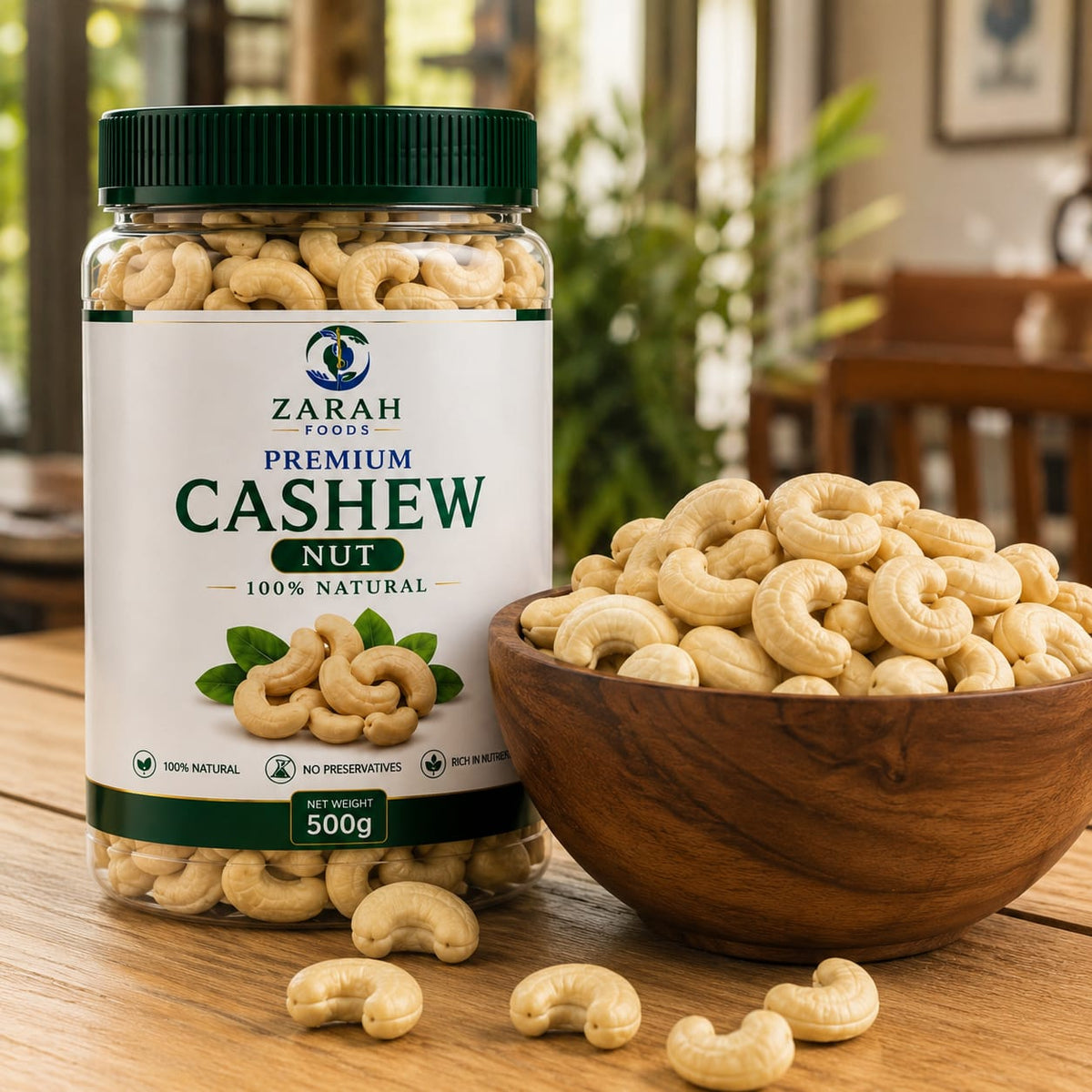 ZARAH Cashew Nut 100% Natural 250g