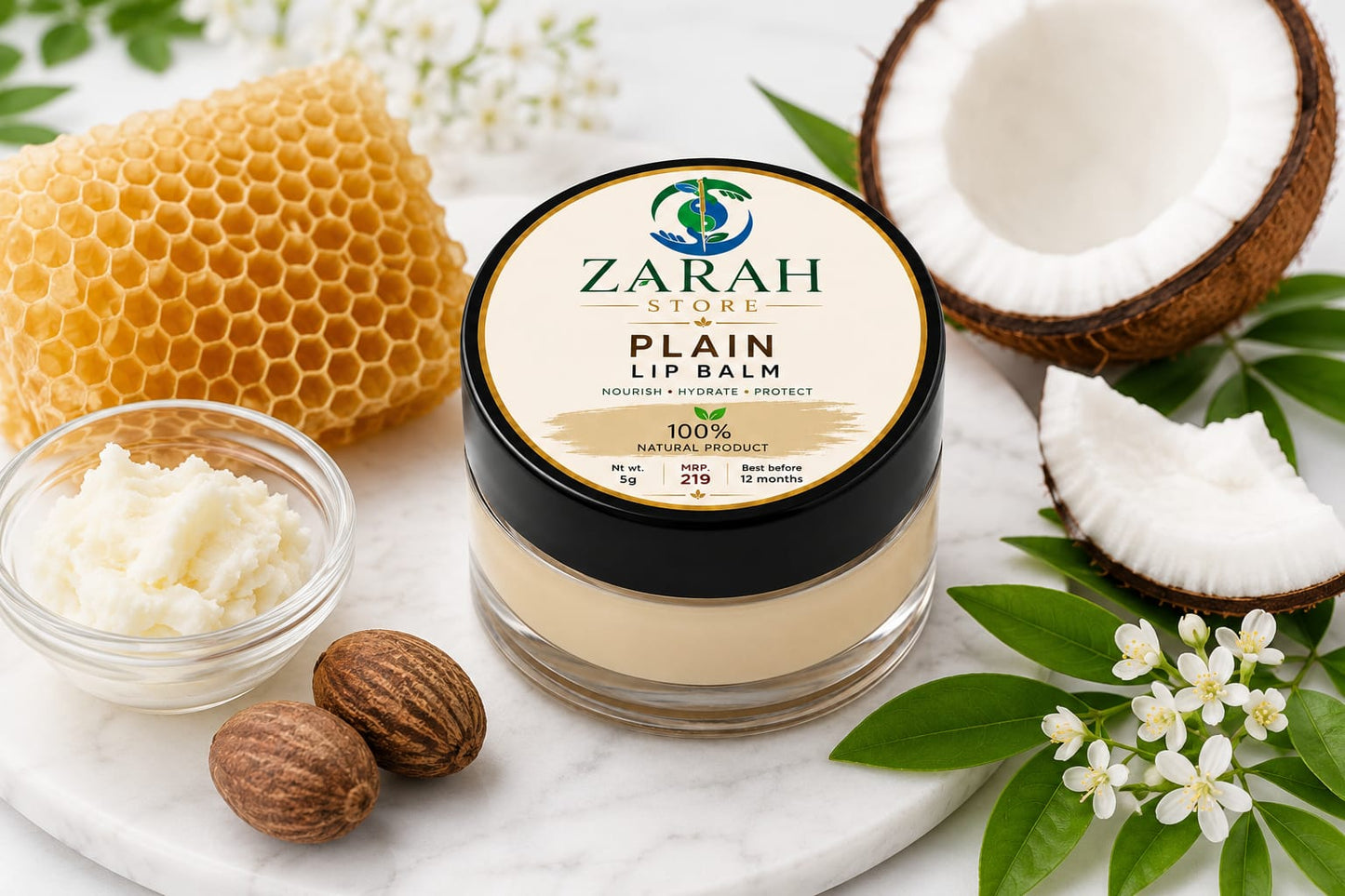 ZARAH Plane Lip Balm 100% Natural